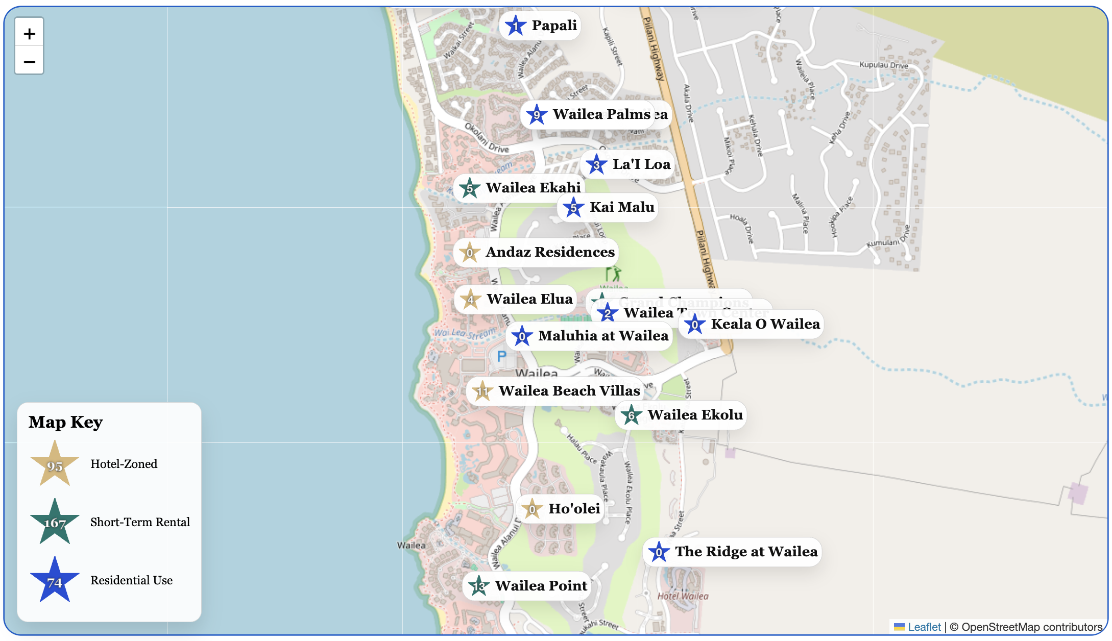 Open the South Maui Condos interactive map