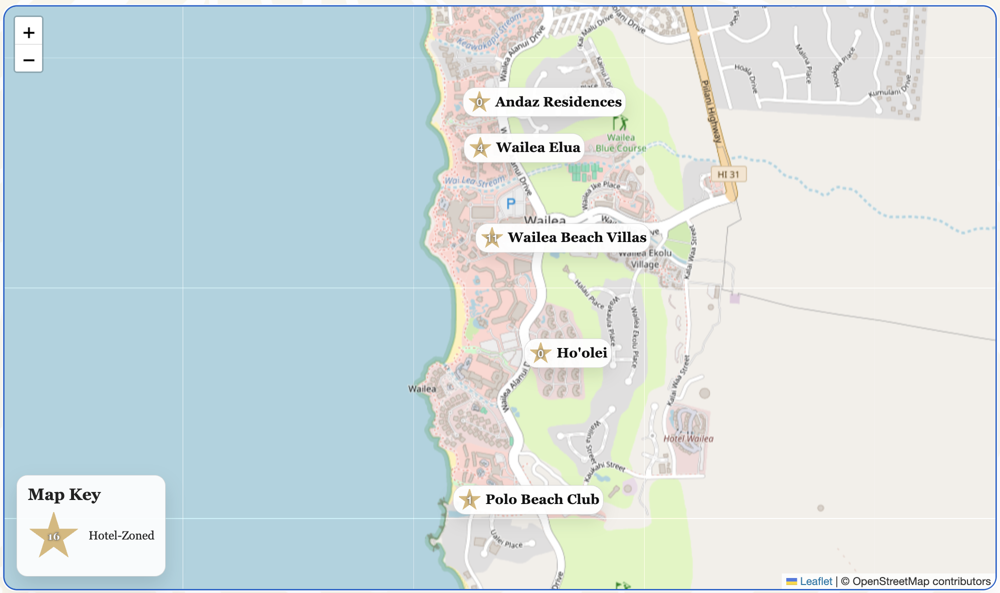 Interactive condo map
